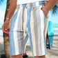Pantaloncini Da Spiaggia Da Uomo Casuale Leggero  Coulisse Elastica In Vita Con Tasche