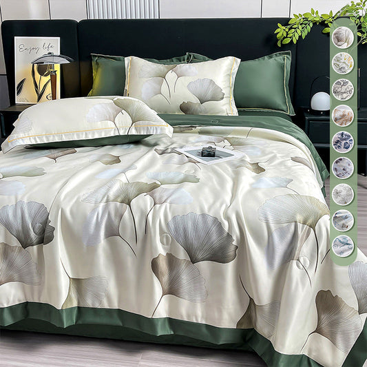 🔥Oferta limitada de verano 55 % de descuento🌸Ropa de Cama Transpirable de Flores (Juego de 4 piezas)