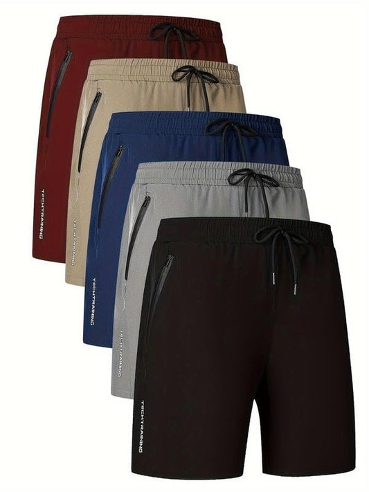 💥Vendita calda 50% UIT💥Pantaloncini da uomo con stampa lettera e coulisse in vita