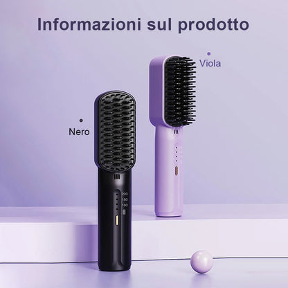 💥 Sconto limitato del 49%🔥 Mini pettine lisciante cordless portatile per capelli