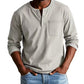 Camicia a maniche lunghe da uomo con taschino vintage e affrancat