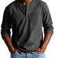 Camicia a maniche lunghe da uomo con taschino vintage e affrancat