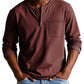 Camicia a maniche lunghe da uomo con taschino vintage e affrancat
