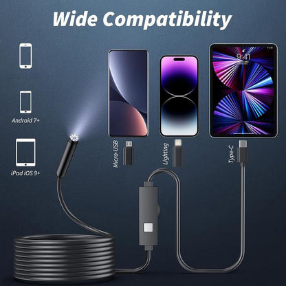 🔥 Cámara endoscópica impermeable HD particularmente práctica