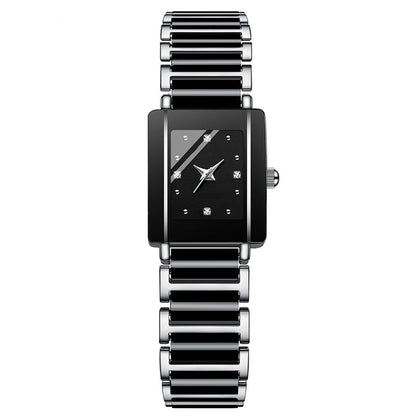 Reloj cuadrado versátil y casual de mod