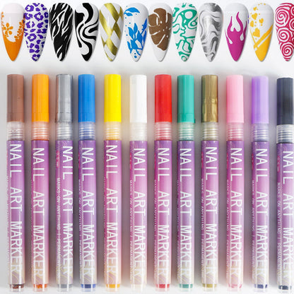 💅🔥 50% DE RÉDUCTION – Set de Plumas pour Art de Ongles 12 Couleurs 🎨✨