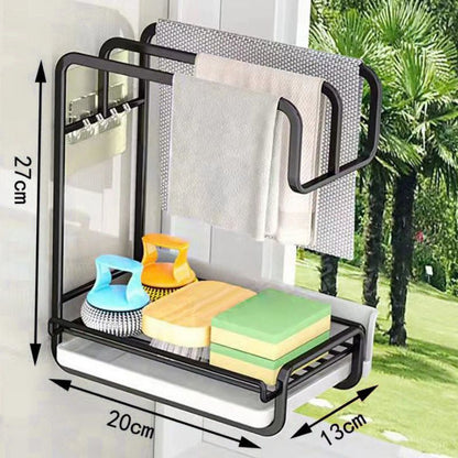 Organizador de trapos de cocina y escurridor