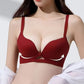 Sujetador push-up sin costuras ni aros de color liso para mujer con soporte moldeador