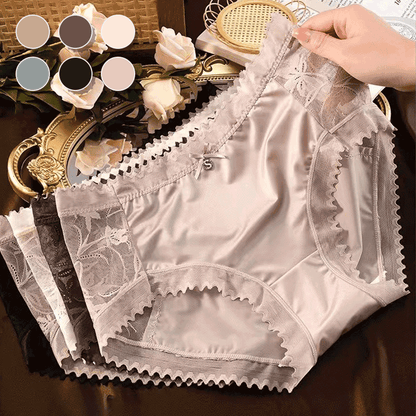 Braguitas de encaje sin costuras con lazo para mujer Ice Silk