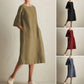 Abito in lino e cotone in stile giapponese